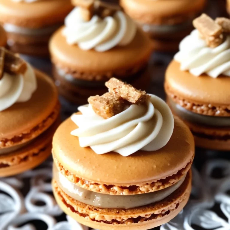 Pumpkin Pie Macarons