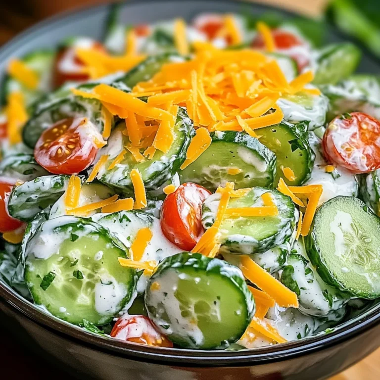 Refreshing Cucumber Ranch Crack Salad Recipe