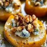Roasted Pears with Blue Cheese, Walnuts and Honey Recipe