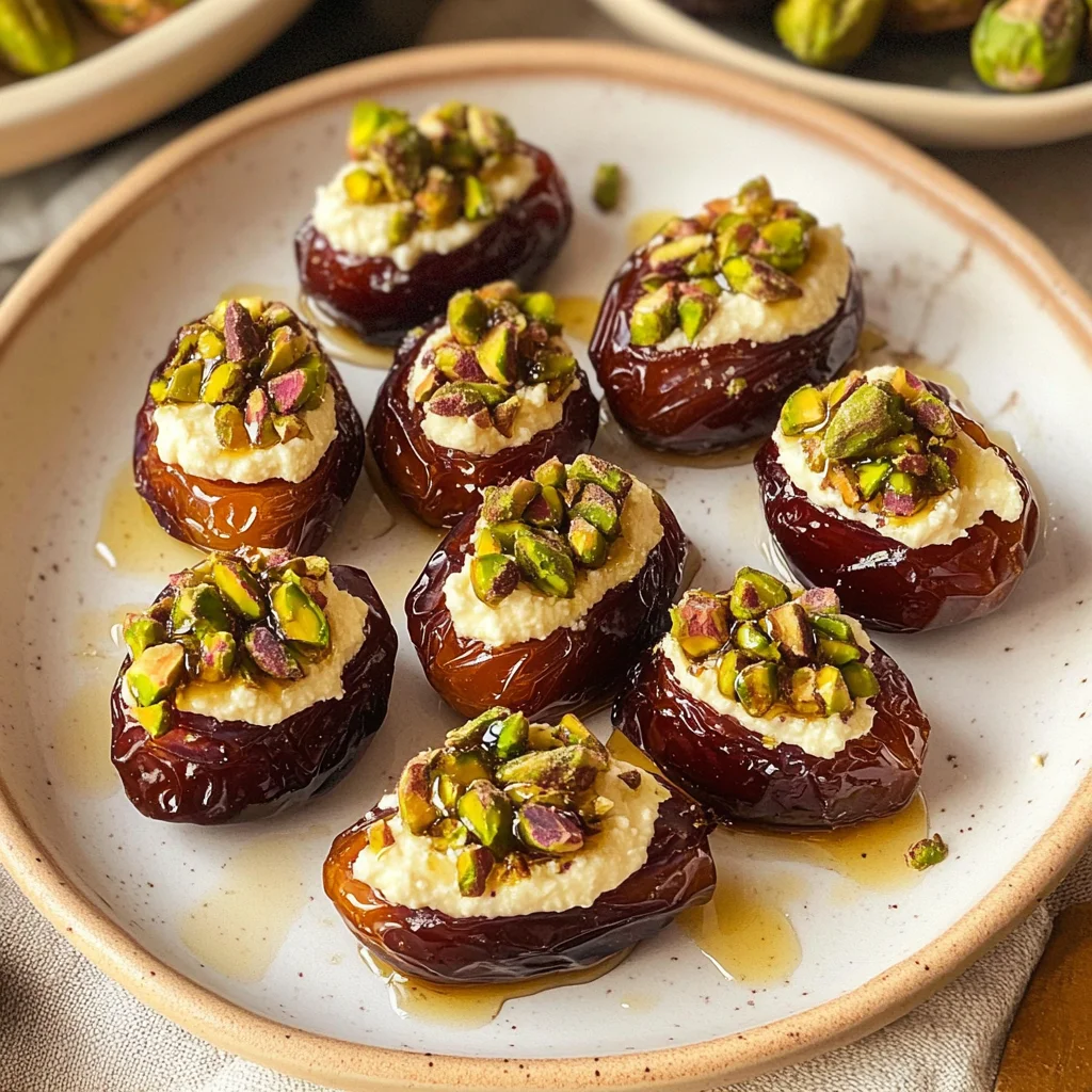 St. Patrick’s Day Treat: Honey Pistachio Ricotta Stuffed Dates