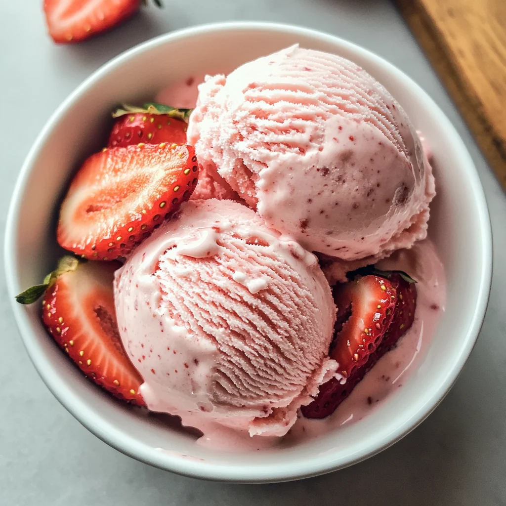Strawberry Coconut Ice Cream