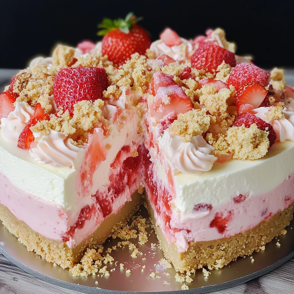 Strawberry Crunch Cheesecake