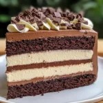 Tuxedo Cake – Triple Chocolate Mousse Cake