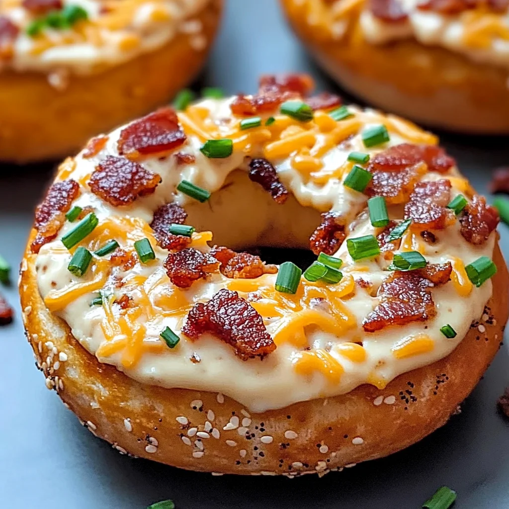 Zesty Turkey Bacon Cream Cheese Bagels