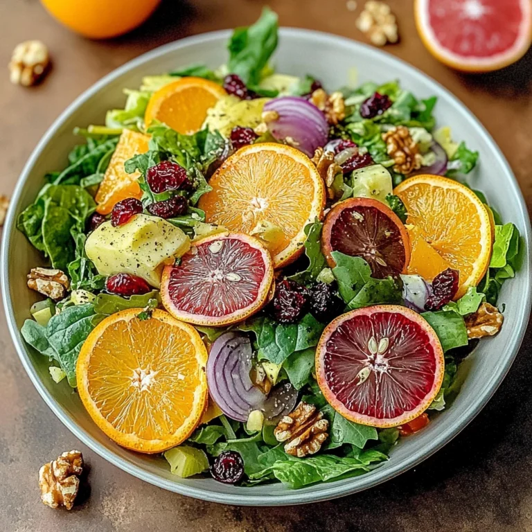 Arctic Garden Salad with Winter Citrus Mist