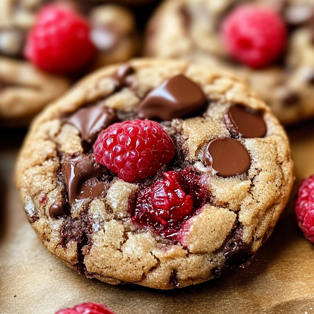 Chocolate and Raspberry Cookies