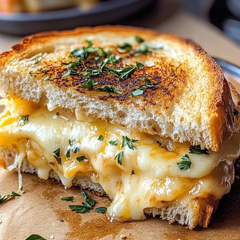 Garlic Bread Grilled Cheese