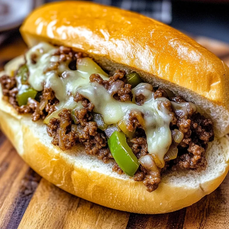 Ground Beef Philly Cheesesteaks