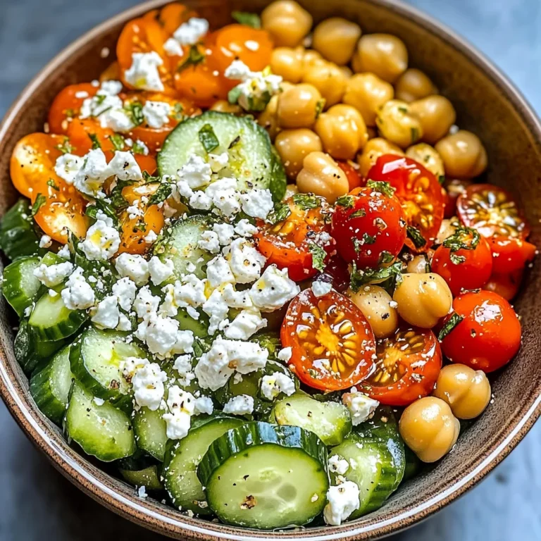 Mediterranean Chickpea & Cucumber Power Bowl