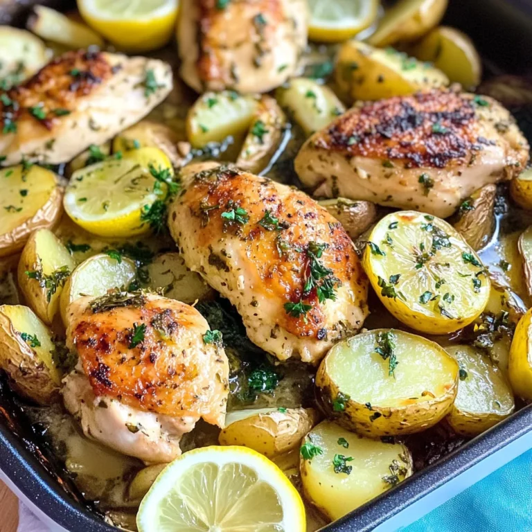 Mediterranean Lemon Herb One-Pan Chicken & Potatoes