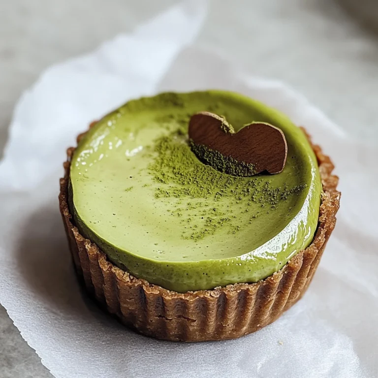 Mini Matcha Basque Cheesecakes