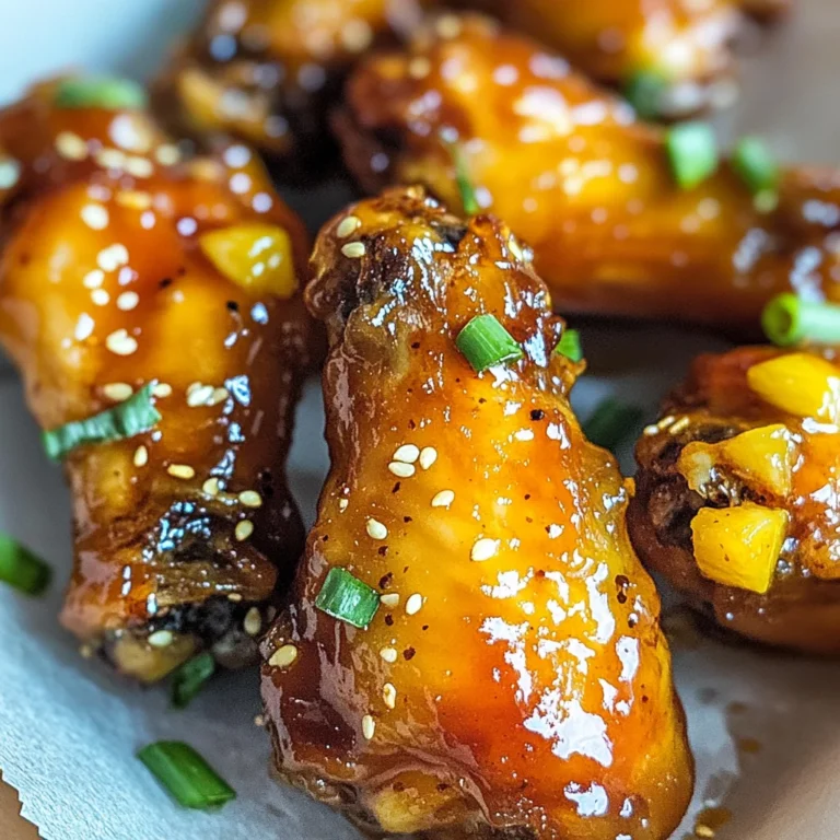 Pineapple Habanero Hot Honey Wings