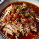 Slow-Cooked Garlic Tomato Pork Shoulder