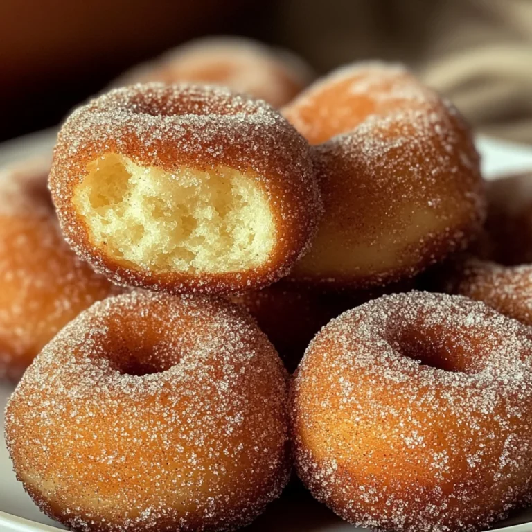 Sourdough Discard Cinnamon Sugar Donut Bites