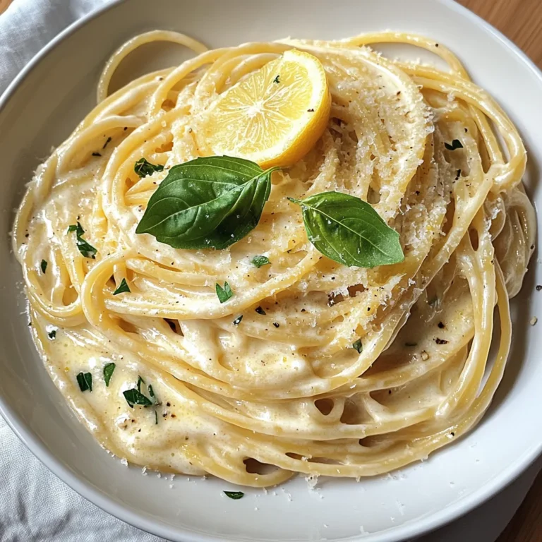 Spaghetti with Creamy Lemon Mascarpone Sauce
