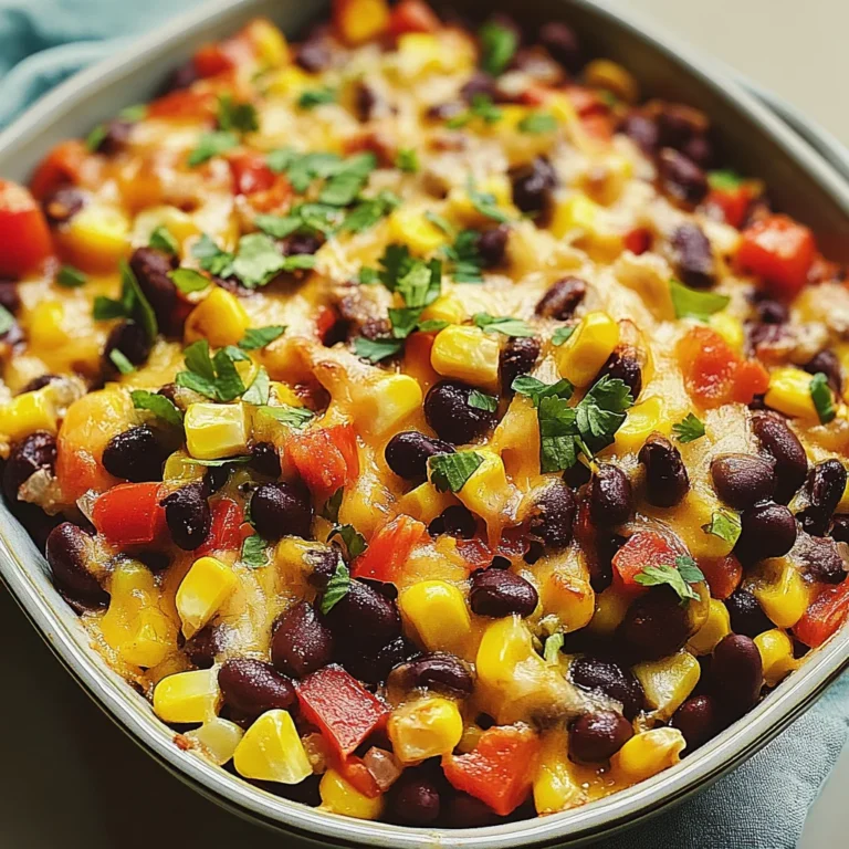 Spicy Black Bean and Corn Winter Bake