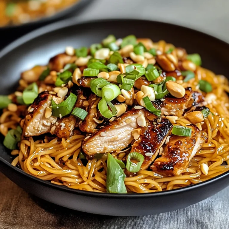Sticky Garlic Chicken Noodles