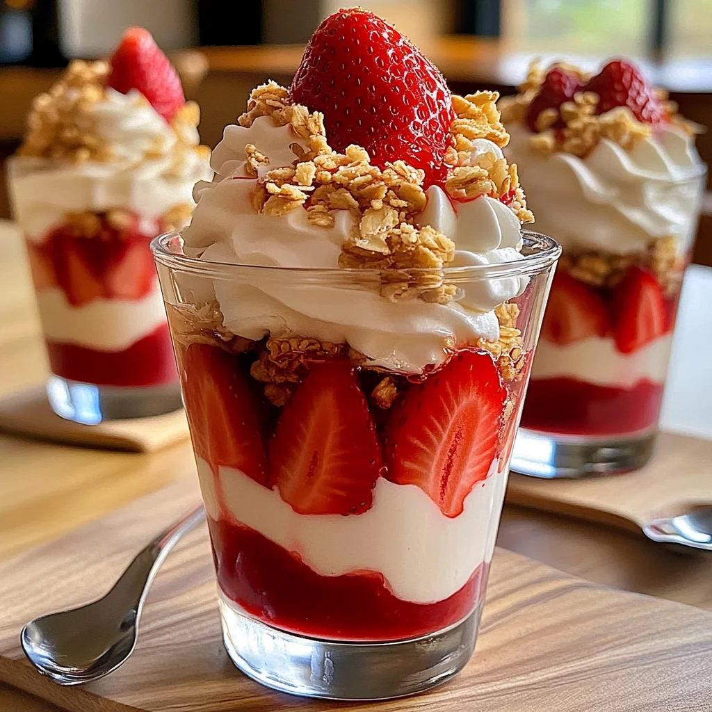 Strawberry Cream Parfait