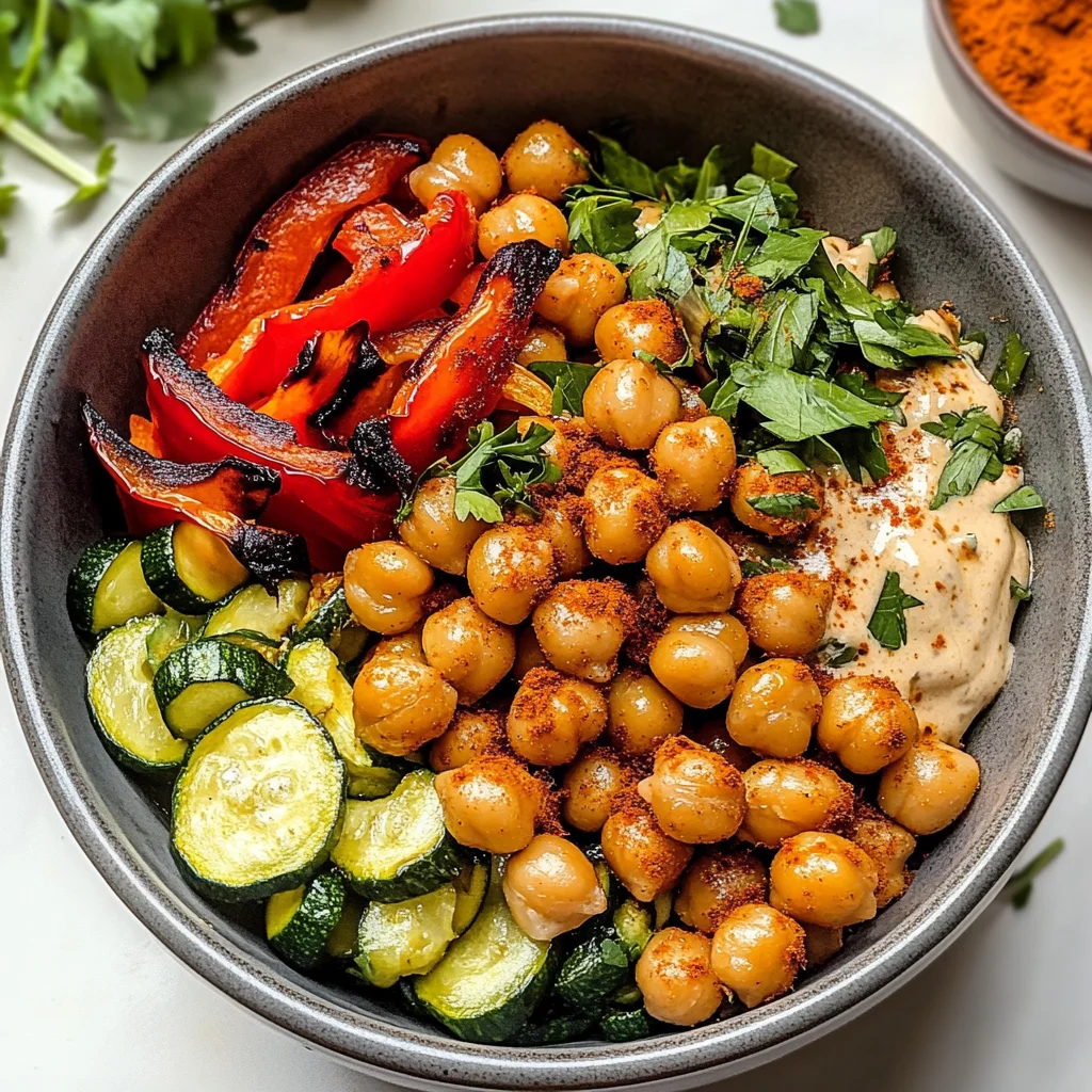 Vegan Comfort Bowl with Smoky Chickpeas & Roasted Veg