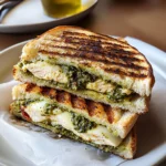 Warm Chicken Pesto Panini