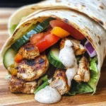 Warm Chicken Shawarma Wrap