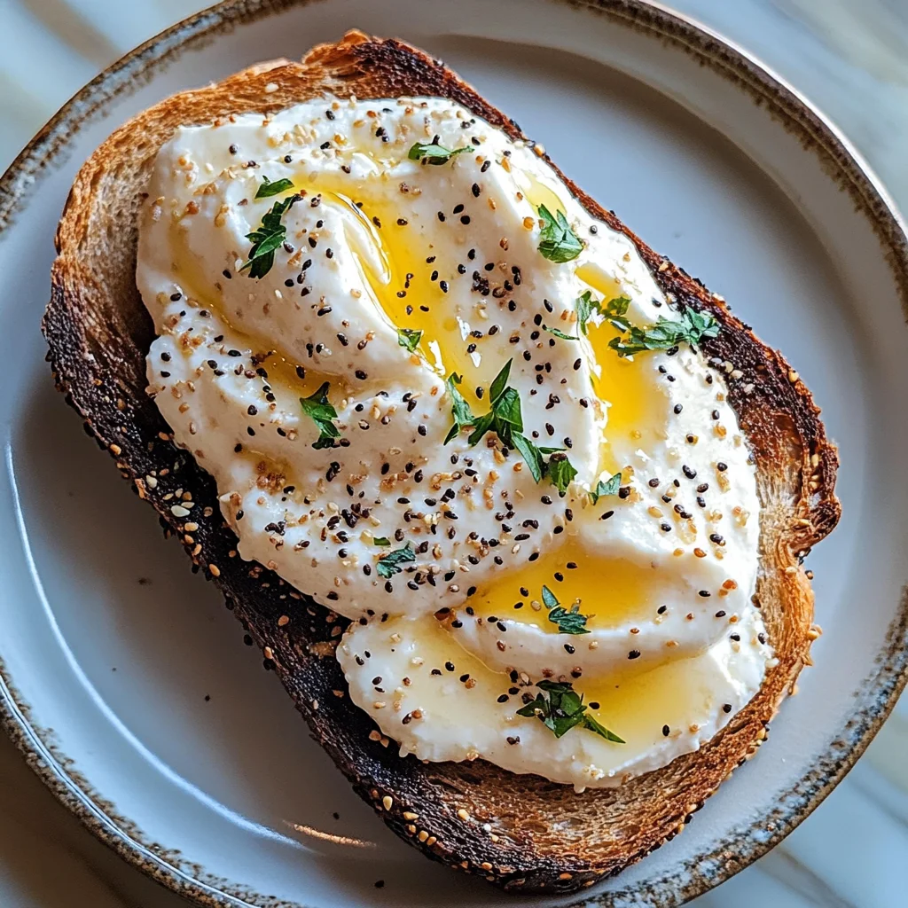 Whipped Tofu on Seeded Toast